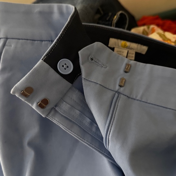 BODEN Blue Pants Size 12 Regular Trousers, Powder Blue Chinos - Picture 4 of 16